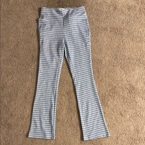 12th Tribe Blue and White Checkered Capris